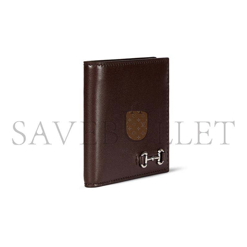 Gvc*1 bi-fold wallet with horsebit 846950 (11*9cm)
